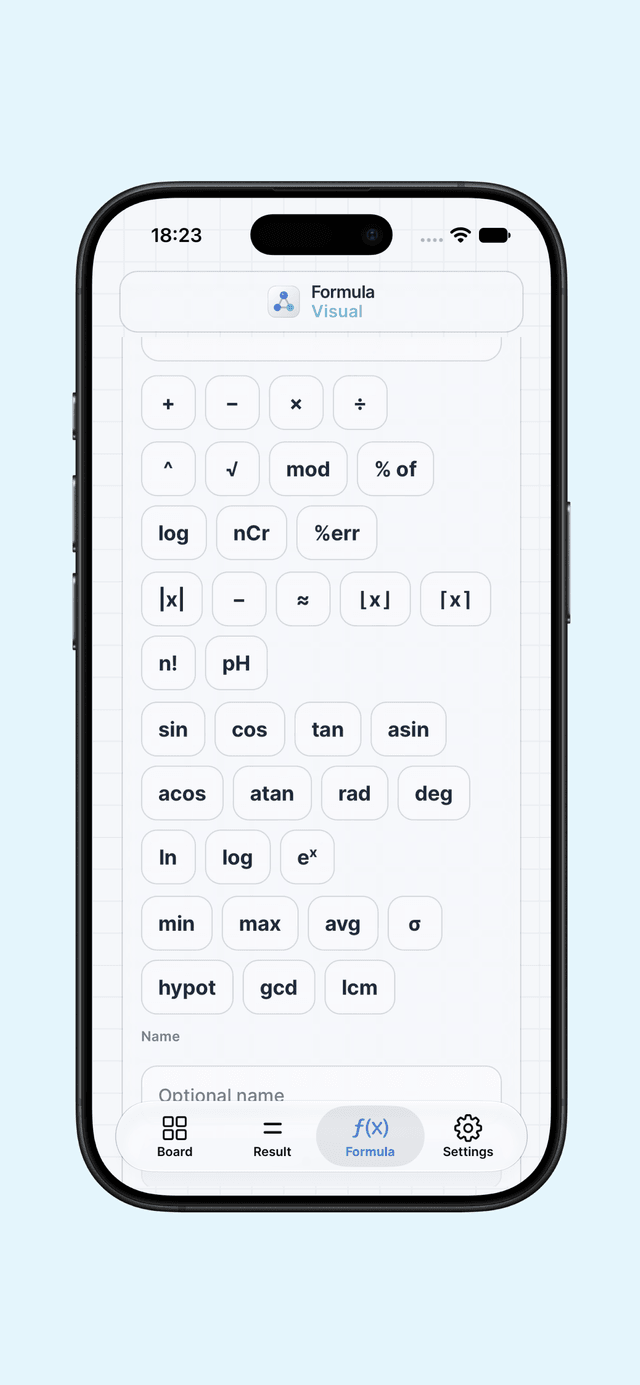 A board, not a keypad